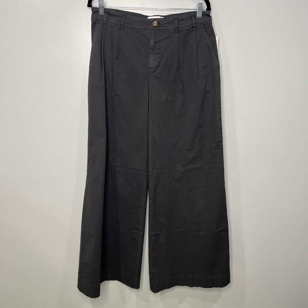 By Anthropologie Pleated Front Wide Leg Pants NWT Size 8 A8